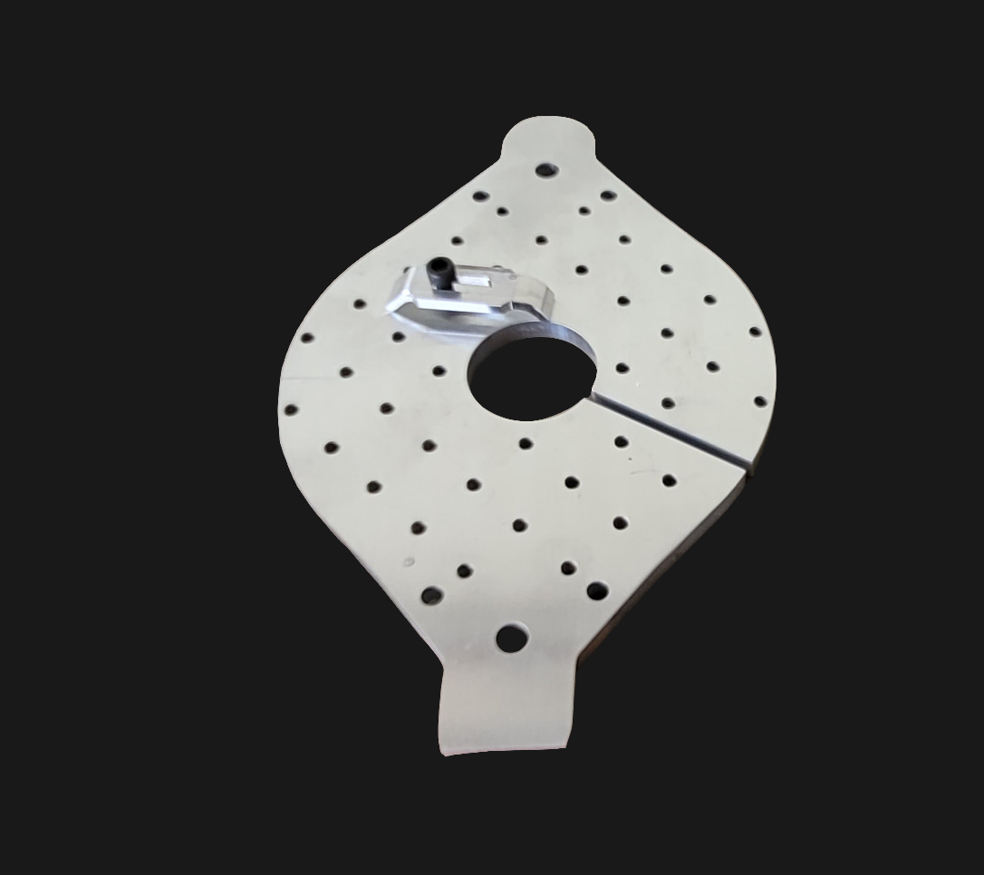 Lazy Susan - Grid Fixture - 4in - Slotted With Center Hole