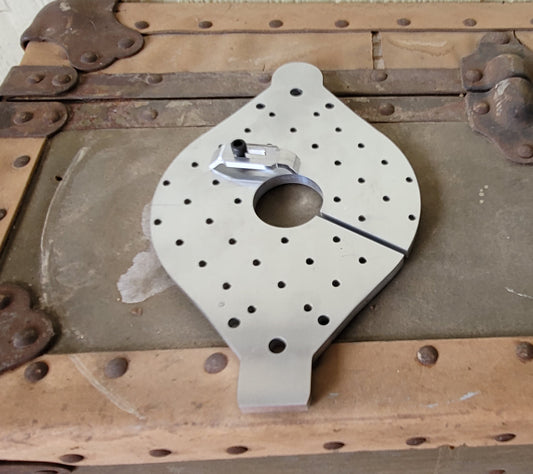 Lazy Susan - Grid Fixture - 4in - Slotted With Center Hole