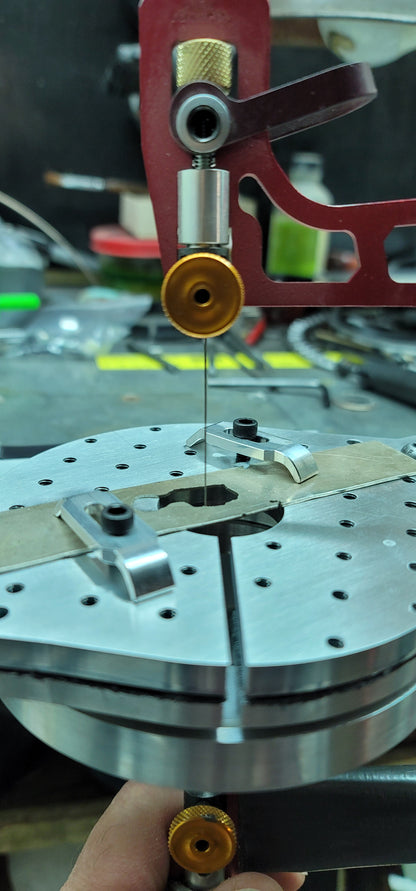 Lazy Susan - Grid Fixture - 4in - Slotted With Center Hole